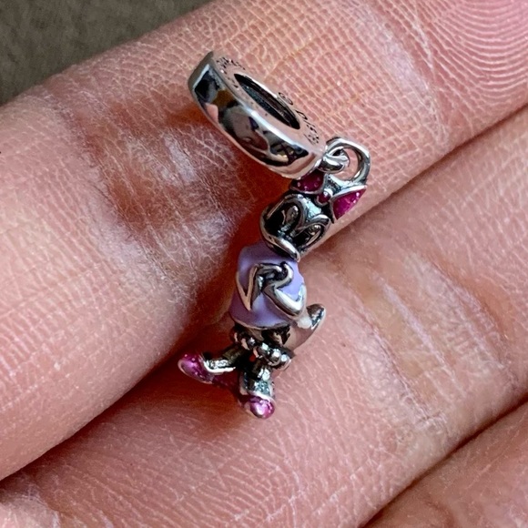 NWOT Disney Daisy Duck Dangle Charm Sterling Silver 925 - Picture 8 of 11